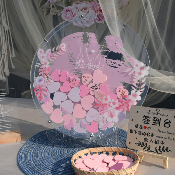 圆形-婚礼互动产品-签到框 - Image 3